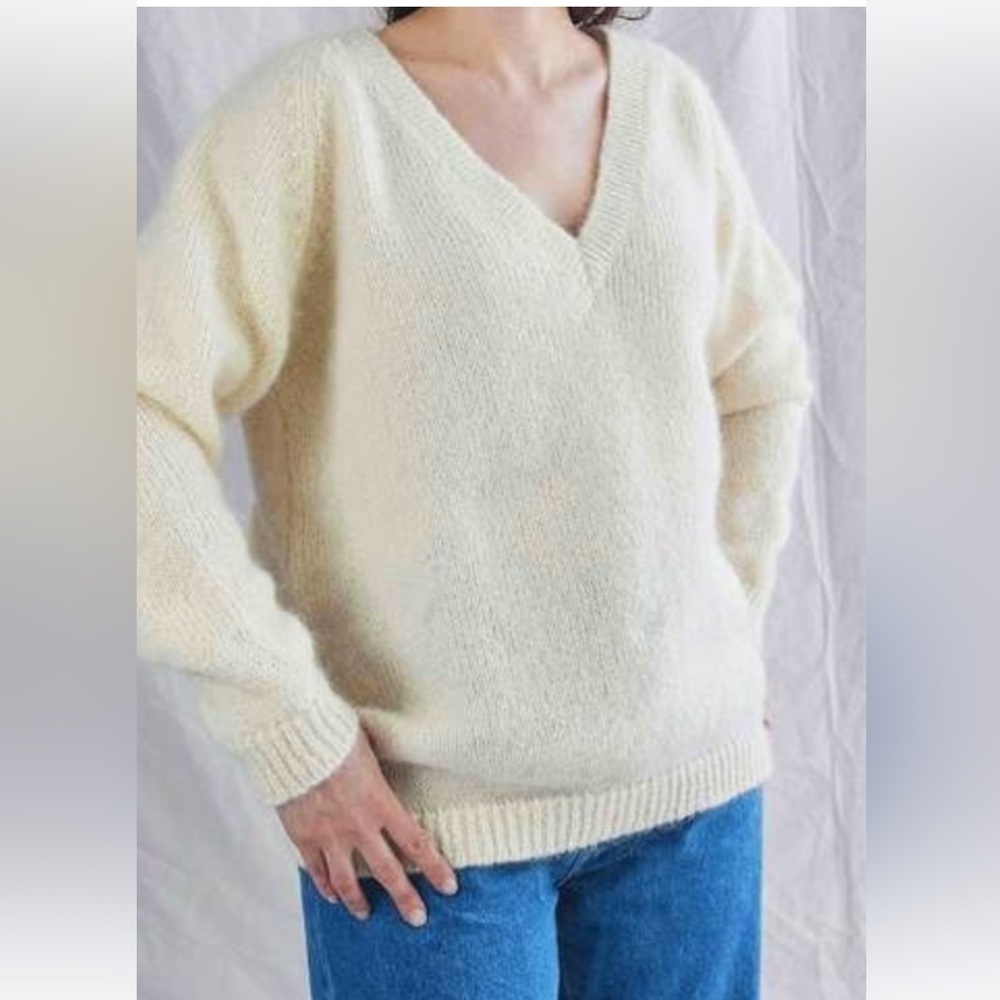 NWOT L’envers Barbara Sweater ivory  Size S/M - Picture 2 of 11